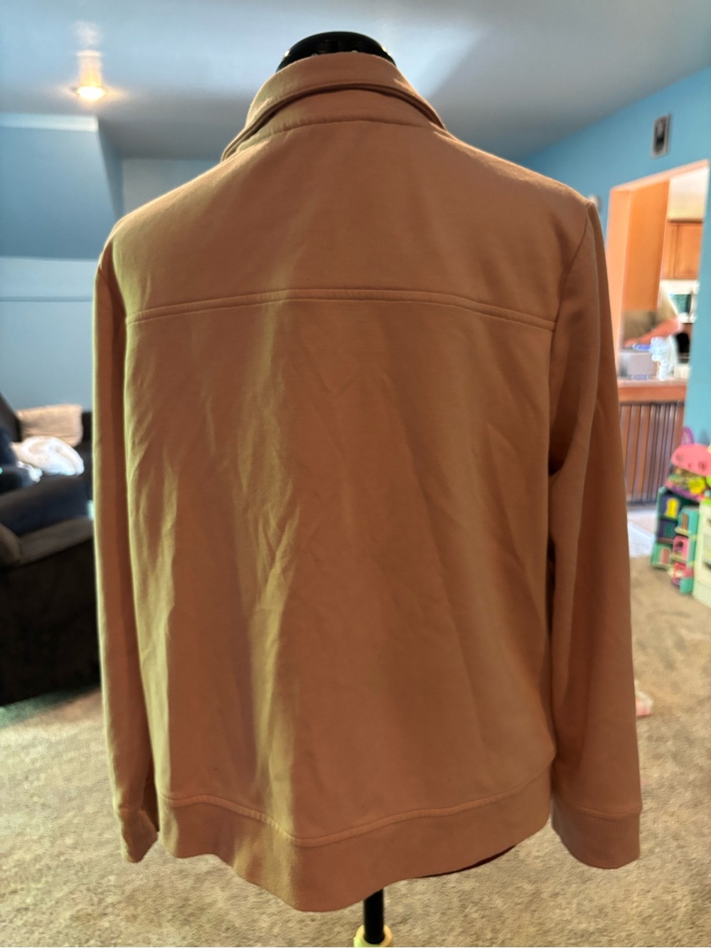 Chico's Light Pink Athletic Zip-Up Jacket - Picture 2 of 3